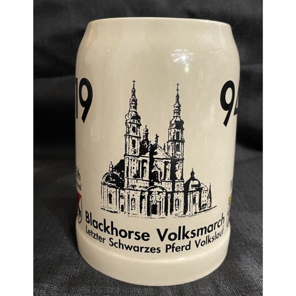 1994 15th Annual Black horse Volksmarch. Beer Stein Mug Carnival Germany